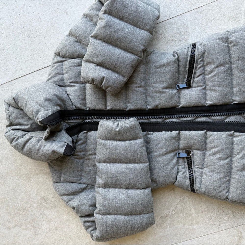Moncler Gray and Black Puffer Jacket